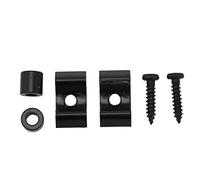MtlaVishy 2 PCS Silver Compact Burr Iron Guitar String Guía de retención para la guitarra eléctrica Pressing Ideal para músicos sobre la marcha ofrece una durabilidad duradera e (Black)
