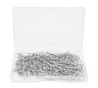 Mtlavishy 200 piezas en forma de alfileres de acero inoxidable en forma de U ideal para coser ropa, como camisetas de camisetas, pantalones de camisas y cintas de arcos fijos (23 mm 200 piezas/caja)