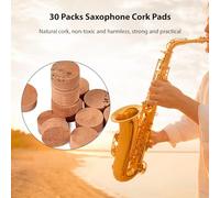 MtlaVishy 30 paquetes almohadillas de corcón saxofón solución de reducción de ruido ideal para músicos y principiantes profesionales que practican en casa o en el escenario con