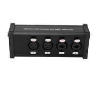 MTLAVISHY 4 canales XLR 6.5 transmisor de sonido combinado con fuerte anti interferencia y aislamiento del suelo para diversas necesidades de transmisión de sonido en interiores y