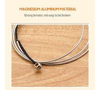 MtlaVishy 4 PCS Cadenas de violín Universal Set G D A E Fiddle String para 3/4 4/4 Violines con extremos de pelota plateados con acero inoxidable y materiales de herida de (Type 3)
