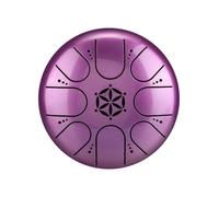 MtlaVishy 5 pulgas 8 notas Druming de acero Material de aleación de acero de acero Material nítido de sonido ruidoso Potencia penetrante adecua para meditación Música de yoga RS (Iris morado)