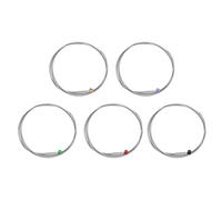 MtlaVishy 5pcs El set de la bola colorida de la bola colorida ofrece un sonido hermoso ideal para los bajistas de todos los niveles ofrece material de metal premium y fácil