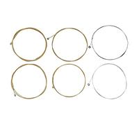 MtlaVishy 6pcs Cadena de guitarra resistencia a la tensión de la aleación Accesorios de instrumentos de cuerda de la herida reemplazo de guitarra eléctrica Palabras clave de (Folk guitar strings)