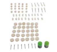 MtlaVishy 90pcs Kit de Rueda de Pulido de Pulido de Fieltro Suave abrasivo para Herramientas e Ideal práctico para Dispositivos electrónicos y Pulido de Metal no Metal de Lana