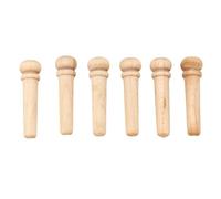 Mtlavishy Acoustic Guitar Bridge Pins Excelente material de madera de arce para la actuación de la etapa diaria de práctica y la grabación de música 6 PCS Reemplazo del PIN del