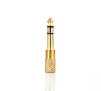 MTLAVISHY Audio Jack Adapter Diseño Chapado en Oro Exquisito y de Moda para Guitarras eléctricas Auriculares micrófonos Que Conecta 6 5 mm Macho a 3 5 mm Femenino con Salida de