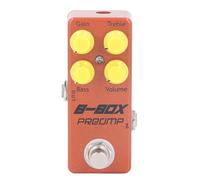 Mtlavishy B Box Preamp Pedal compacto y portátil con función de sobremarcha ideal para actuaciones en el escenario y al aire libre de aleación de aluminio y con 4 perillas de