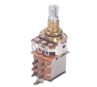 MtlaVishy B500K Push Push Guitar Control Potentiómetro Ideal para control de volumen y ajuste de tono en guitarra eléctrica y bajo con cónico lineal de 500k ohmios e interruptor