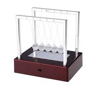 Mtlavishy Balance Balls Colorido LED Light Science Juguete Gadget educativo duradero para decoración del escritorio 100% Línea de pesca de vidrio Base de plástico 4 Aa Baterías no