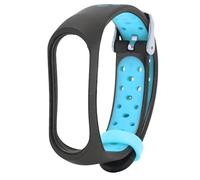 Mtlavishy Band de brazalete inteligente para mi banda MI 6 5 NFC Material TPE cómodo y duradero TPE adecuado para correr caminatas y acampar con un peso ligero de 16 g (Black Blue)