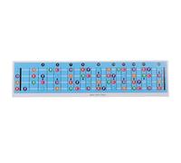 Mtlavishy Basss Fretboard Notas Notas de notas Aprende rápidamente notas de bajo con un codificado por colores para principiantes y jugadores intermedios adecuados para cualquier