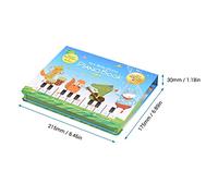 MtlaVishy Bigfun 2 en 1 teclado de piano electrónico y libro de música Educational Musical Gadget para niños de 3 años en adelante con 10 instrumentos y 10 canciones livianas