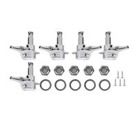 Mtlavishy Black Bass Tuners Set 5 String Aleación Accesorios de instrumentos musicales conmovedores con estructura de metal Anti y rendimiento antiestable y duradero para el (Plata)