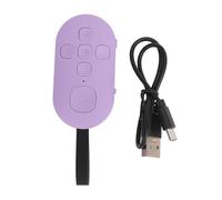 MtlaVishy Bluetooth Página de Control Remoto Turner Turner Recargable Selfie Remoto Clicker Manos Libres para tabletas de teléfonos Inteligentes (Púrpura)