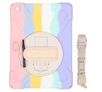 Mtlavishy Cajones de Teclado de Tableta para la Tableta iOS 10.2 2019 2020 2021 Cubierta de Tableta a Prueba de amortiguadores de Ajuste con Soporte de rotación de 360 Grados (Deslumbrante Rosa)