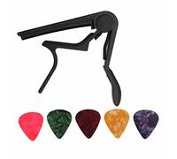 MtlaVishy Capo String de cadena de liberación rápida Conjunto de accesorios ideal para banjo de bajo y otros instrumentos de cuerda con tono rápido cambiando versátil Use aleación (Black)