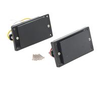 Mtlavishy Cerrado de guitarra eléctrica Humbucker de doble bobina ideal para posiciones de cuello y puente de alto rendimiento Interferencia baja para Epiphone Les Paul Guitar 2 (Black)
