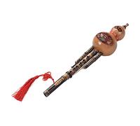 Mtlavishy chino hecha a mano bambú negra hulusi gourd cucurbit flauta ideal para amantes de la música para principiantes fáciles de aprender y tocar viene con estuche y nudo chino