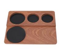 Mtlavishy Coffee Tamping Estación hecha de a prueba de soldado de madera ideal para que los amantes del café se usen en encimera compatible con 51 mm 54 mm 58 mm Tamper Portfilter