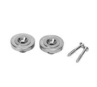 Mtlavishy con correa de guitarra material de metal premium firmemente fijando cuerdas adecuadas para guitarras y bajos eléctricos 2 piezas de oro (Plata)