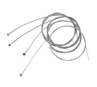 Mtlavishy Cordizas de bajo eléctrico Construcción de metal y a prueba de sudor colorida Cabeza resistente para guitarristas tocando bajo guitarras de 4 cuerdas 4 PCS Set