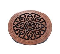 Mtlavishy Cubierta de agujeros de sonido de madera de caoba para eq guitarras populares acústicas reduce la retroalimentación no deseada y protege el orificio de sonido ideal para (1)