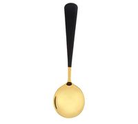 Mtlavishy Cuchara de sopa de acero inoxidable Diseño elegante y simple con bordes redondos para su uso ideal para acampar de restaurantes en casa y uso de fiestas 304 Color de oro