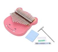 MtlaVishy de 17 tonos Kalimba Portable Maple Thumb Piano Mini Finger Musical Instrument con tuning Hammer Rango de sonido Rango Material duradero Buen rendimiento Procesamiento