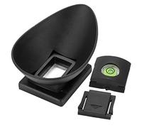 MtlaVishy de 22 mm Visor de Goma Eyecup con Nivel de espíritu y Cubierta de Zapato frío Protege el Visor óptico Mantiene el Nivel de la cámara para 5D2 5D 6D 40D 50D 60D 60DA 70D