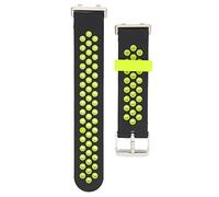 MtlaVishy de 42 mm de silicona universal Sport Watch Reemplazo de pulsera correas porosas para Ideal para estudiar deportes de citas de estudio y más con una exquisita (Verde negro)