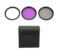 MtlaVishy de 49 mm Kit de Filtro de Lente de cámara múltiple con Marco de Aluminio y 18 Capas Recubrimiento de Doble Cara Ideal para fotografía de paisajes y entornos Duros