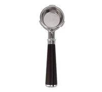 MtlaVishy de 58 mm portafilter de café sin fondo con 3 orejas y mango de madera ideal para Barsetto Coffee Machines Beech ofrece un manejo estable fácil y observación del Programa (Escriba un sándalo