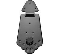 MtlaVishy de 6 cuerdas Guitar Guitar Metal Tailpite Puente con tornillos resistentes Exquisito Examen de trabajo Simple Diseño único apto para guitarras de jazz Electric (Negro)