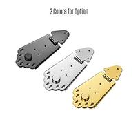 MtlaVishy de 6 cuerdas Guitar Guitar Metal Tailpite Puente con tornillos resistentes Exquisito Examen de trabajo Simple Diseño único apto para guitarras de jazz Electric (Oro)