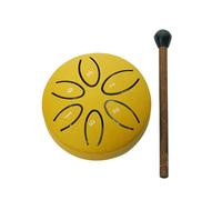 MtlaVishy de acero Tambor de lengua 3.1 pulgadas 6 Notas Instrumento de percusión Ideal para meditación Yoga Superior Calidad de sonido Portable Portable Compacto Opciones de (8 cm)