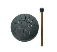MtlaVishy de acero Tambor de lengua 3.1 pulgadas 6 Notas Instrumento de percusión Ideal para meditación Yoga Superior Calidad de sonido Portable Portable Compacto Opciones de (8 cm)