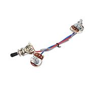 Mtlavishy de interruptor de 3 vías Arnés de cableado de 3 vías Conjunto para una guitarra eléctrica de circuito electrónico doble con un cableado de bajo ruido por completo