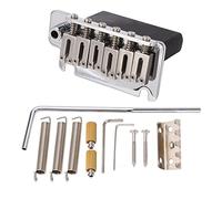 Mtlavishy de trémolo de guitarra eléctrica 6 sillines de puente de sillas de reemplazo de instrumentos profesionales de reemplazo exquisito y metal resistente para uso a largo