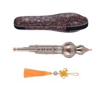 Mtlavishy de tres tono C Key Hulusi Cucurbit Flute Premium Aluminio con tuberías chapadas de cobre ideales para principiantes y aficionados musicales El instrumento tradicional