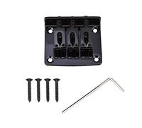 Mtlavishy duradera de 3 cuerdas piezas de reemplazo de puentes de guitarra fijos para actualizar guitarras con un ajuste de prevención y entonación sobresalientes adecuados para (Black)