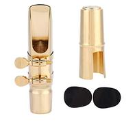 Mtlavishy eb Alto Saxophone 7c Boucal de latón resistente con tapa y dos almohadillas para el jazz que juega cómodo para jugar fácilmente la instalación y eliminación para los