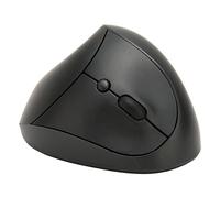 MTLAVISHY El mouse vertical inalámbrico con control preciso de 2.4GHz y diseño ergonómico ideal para el uso de la oficina en casa viene en color gris con 800 ppi ajustable 1600dpi (Negro)