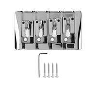 Mtlavishy Electric Bass Bridge Stable Fixing y bonito diseño para el bajo eléctrico que toca la plata de metal de 4 cuerdas