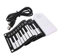 MtlaVishy Electric Piano Keyboard 49 Teclas Plegables portátiles USB Regalos para principiantes recargables