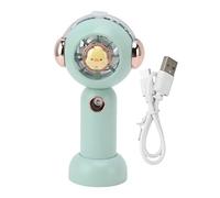 Mtlavishy encantador ventilador de nebulización de mano con función de atomización ofrece una refrescante niebla y enfriamiento para actividades de verano al aire libre USB (Verde)