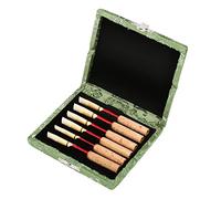 Mtlavishy estuche oboe de madera con diseño de ranura interior suave agujeros transpirables y cubierta de tela de seda para que los reproductores de oboe se almacenen de forma (Green)