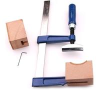 Mtlavishy Guitar Bass Fetting Tool con bloques de madera y mini llave para luthiers presionando la reparación y mantenimiento de guitarras Color azul 33 por 15 por 5 cm 947 g