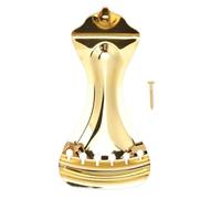 Mtlavishy Guitar Tailpiece para seis cuerdas Resonador Guitarras Desgaste de metal electrochado resistente fácil de instalar y usar para músicos profesionales y entusiastas de la (Oro)