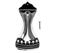 Mtlavishy Guitar Tailpiece para seis cuerdas Resonador Guitarras Desgaste de metal electrochado resistente fácil de instalar y usar para músicos profesionales y entusiastas de la (Negro)